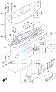 DF 300AP drawing Gear Case