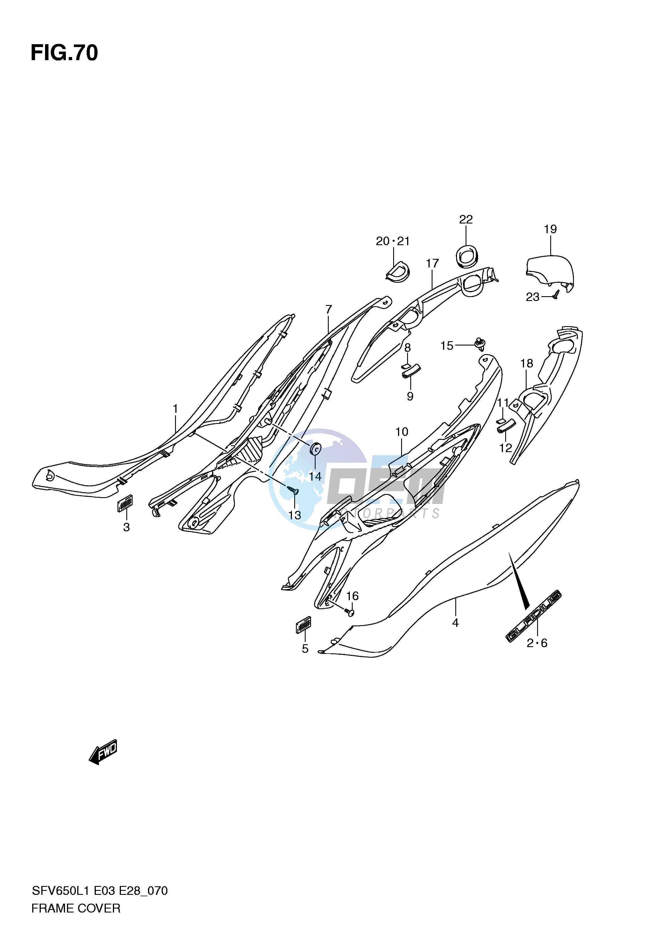 FRAME COVER (SFV650L1 E33)