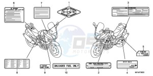 CBF10009 UK - (E / MKH) drawing CAUTION LABEL