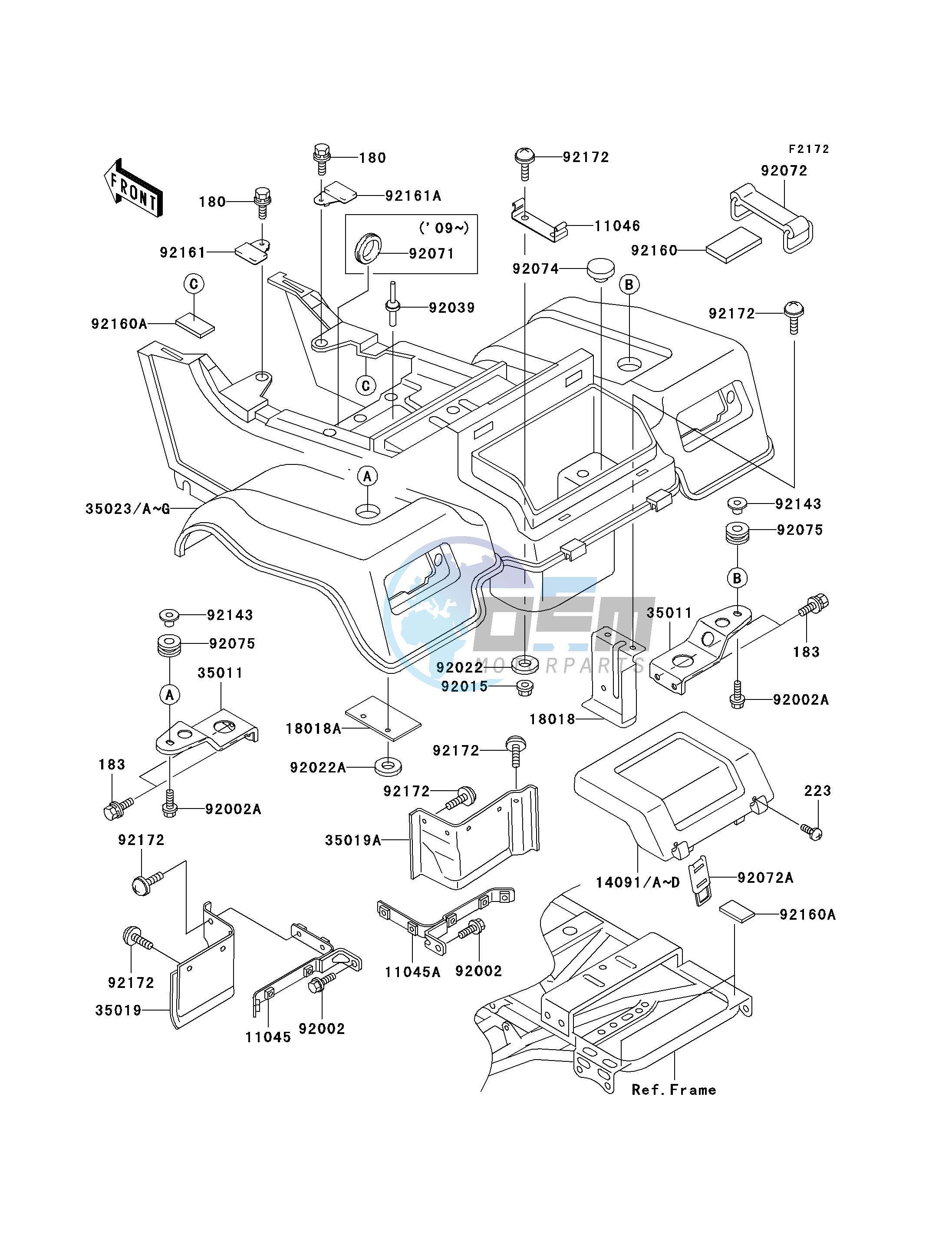 REAR FENDER-- S- -