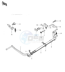 KX 450 drawing GEAR CHANGE MECHANISM -- 74 KX 450- -