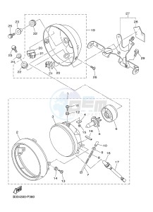 XVS950CR BOLT C-SPEC (B33J) drawing HEADLIGHT