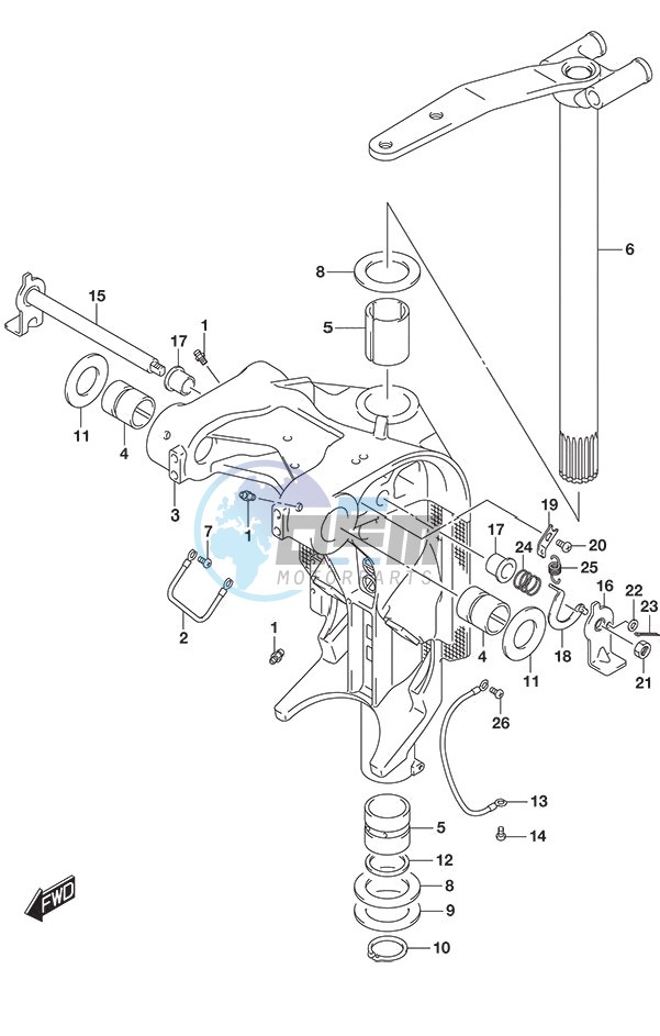 Swivel Bracket SS Model w/Transom (L)