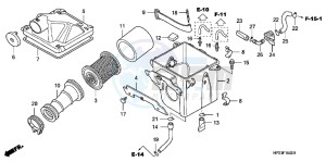 TRX90XB drawing AIR CLEANER