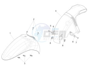 Liberty 50 4t ptt Double disc drawing Wheel housing - Mudguard