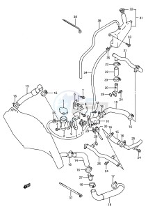 GSX-R750W (E28) drawing RADIATOR HOSE