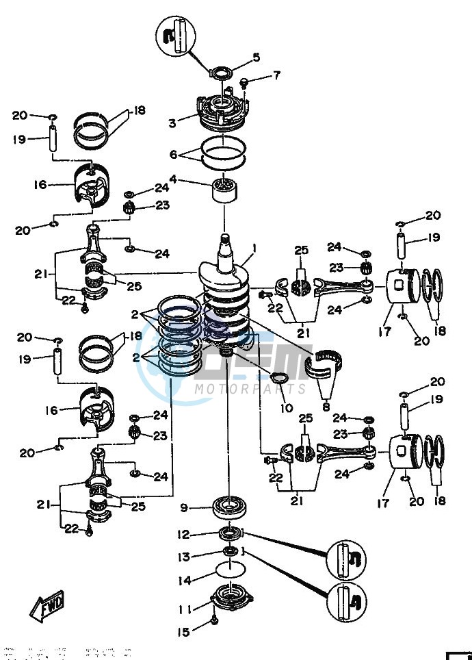 CRANKSHAFT--PISTON