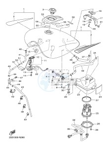 XVS1300CU XVS1300 CUSTOM XVS1300 CUSTOM (2SS4) drawing FUEL TANK