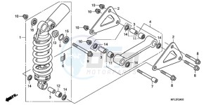 CBR1000RA9 ED / ABS REP drawing REAR CUSHION