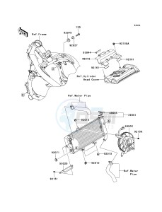 EX 650 C [NINJA 650R] (C9F) C9F drawing RADIATOR