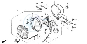 SRX50 drawing HEADLIGHT