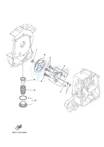 YFM90R (43DD 43DE 43DF 43DD) drawing OIL PUMP