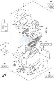 DF 350A drawing Engine Cover