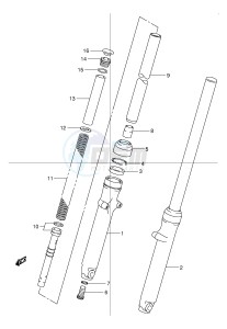 TU125 (E2) drawing FRONT FORK DAMPER