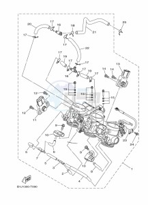 TRACER 900 GT MTT850D (B1JD) drawing INTAKE