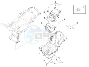 Eldorado 1400 1380 USA drawing Saddle compartment