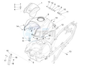 RS 125 REPLICA 4T E4 ABS (EMEA) drawing Tank cover