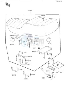 KZ 750 K [LTD BELT] (K1-K2 K2 CAN ONLY) [LTD BELT] drawing SEAT