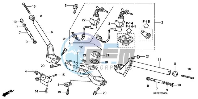 HANDLE PIPE/TOP BRIDGE