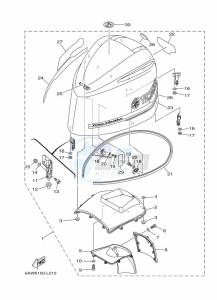 F350AETX drawing FAIRING-UPPER