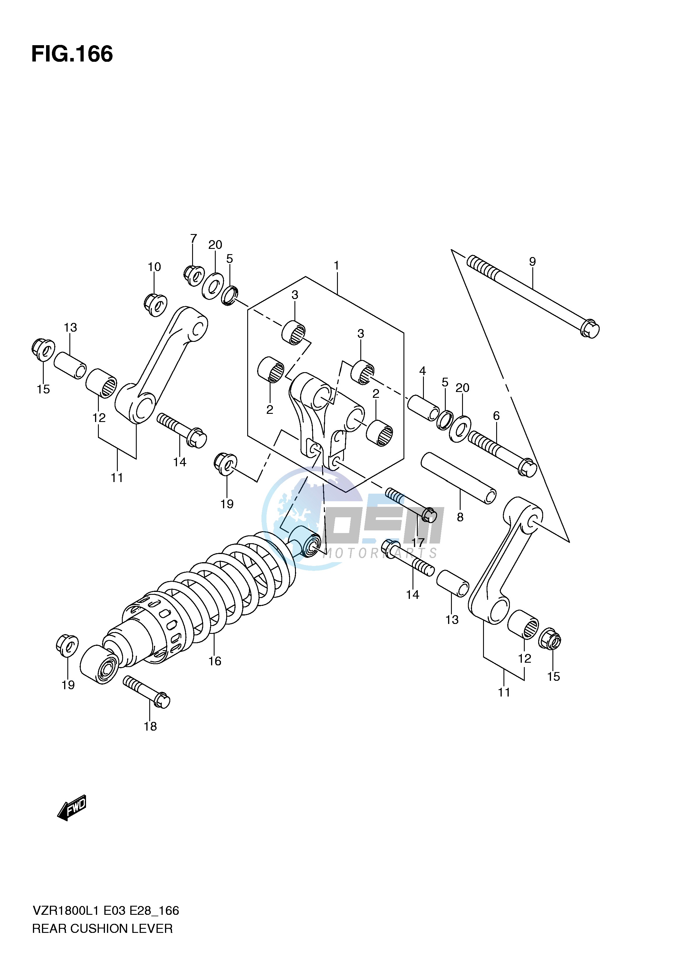 REAR CUSHION LEVER (VZR1800ZL1 E28)