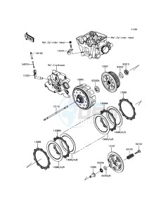 KLX450R KLX450AFF EU drawing Clutch