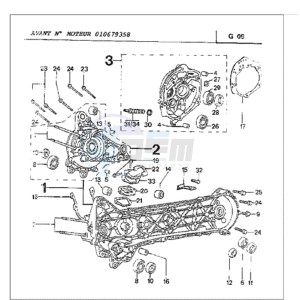 FOX LN A BE drawing CRANKCASE