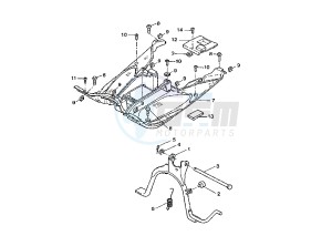 YQ AEROX 100 drawing STAND-FOOTREST