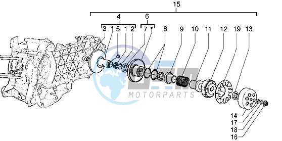 Driven pulley