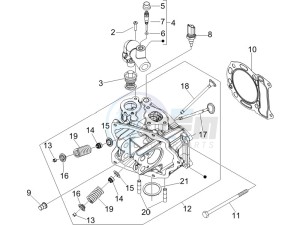 GTV 250 ie drawing Head unit - Valve