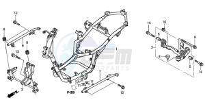 NES150 125 drawing FRAME BODY