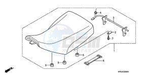 TRX500FE9 Australia - (U) drawing SEAT