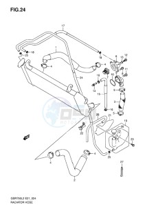 GSR750 ABS EU drawing RADIATOR HOSE