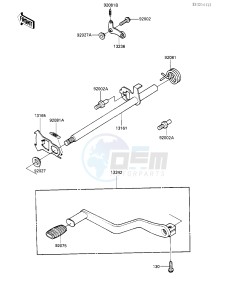 KLT 160 A [KLT160] (A1) [KLT160] drawing GEAR CHANGE MECHANISM