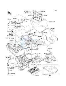 ZX 1200 A [NINJA ZX-12R] (A1) [NINJA ZX-12R] drawing FUEL TANK