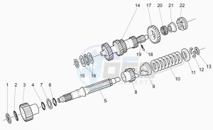 California 1100 EV PI Cat. EV PI Cat. drawing Primary gear shaft