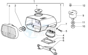 Ciao 50 Euro 1 drawing Front light