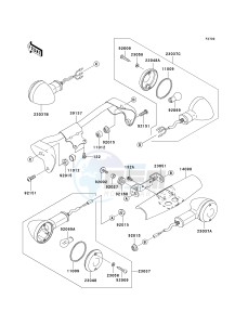 VN 1500 B [VULCAN 88 SE] (B1-B3) N6F drawing TURN SIGNALS