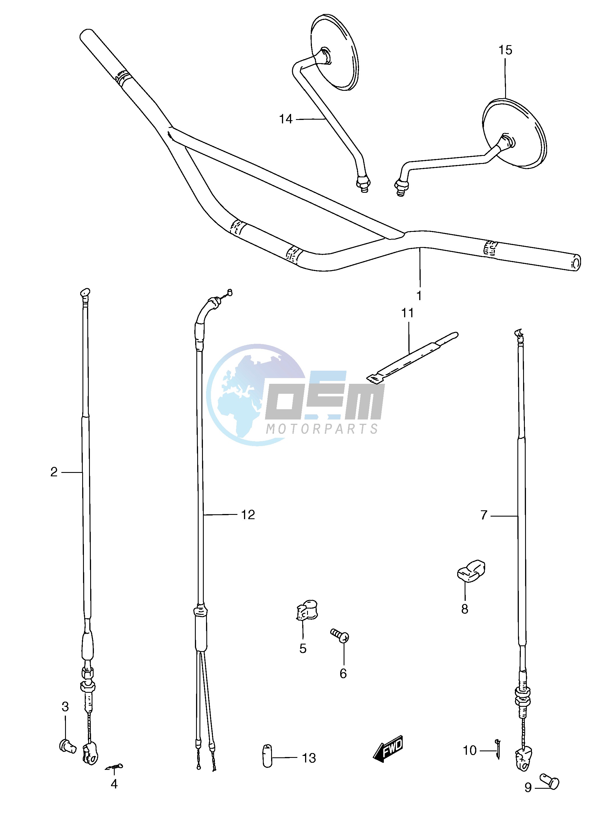 HANDLEBAR (TS185ERY ERK1)