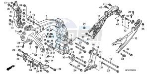 CB1000RA9 France - (F / ABS CMF) drawing FRAME BODY