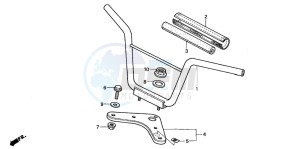 XR50R drawing HANDLE PIPE/TOP BRIDGE