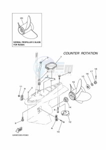 FL225BETX drawing PROPELLER-HOUSING-AND-TRANSMISSION-4