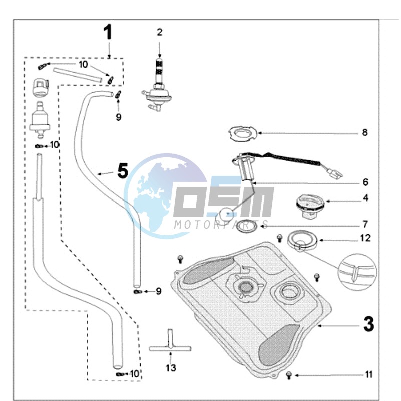 FUEL TANK WIDE - FUEL PUMP