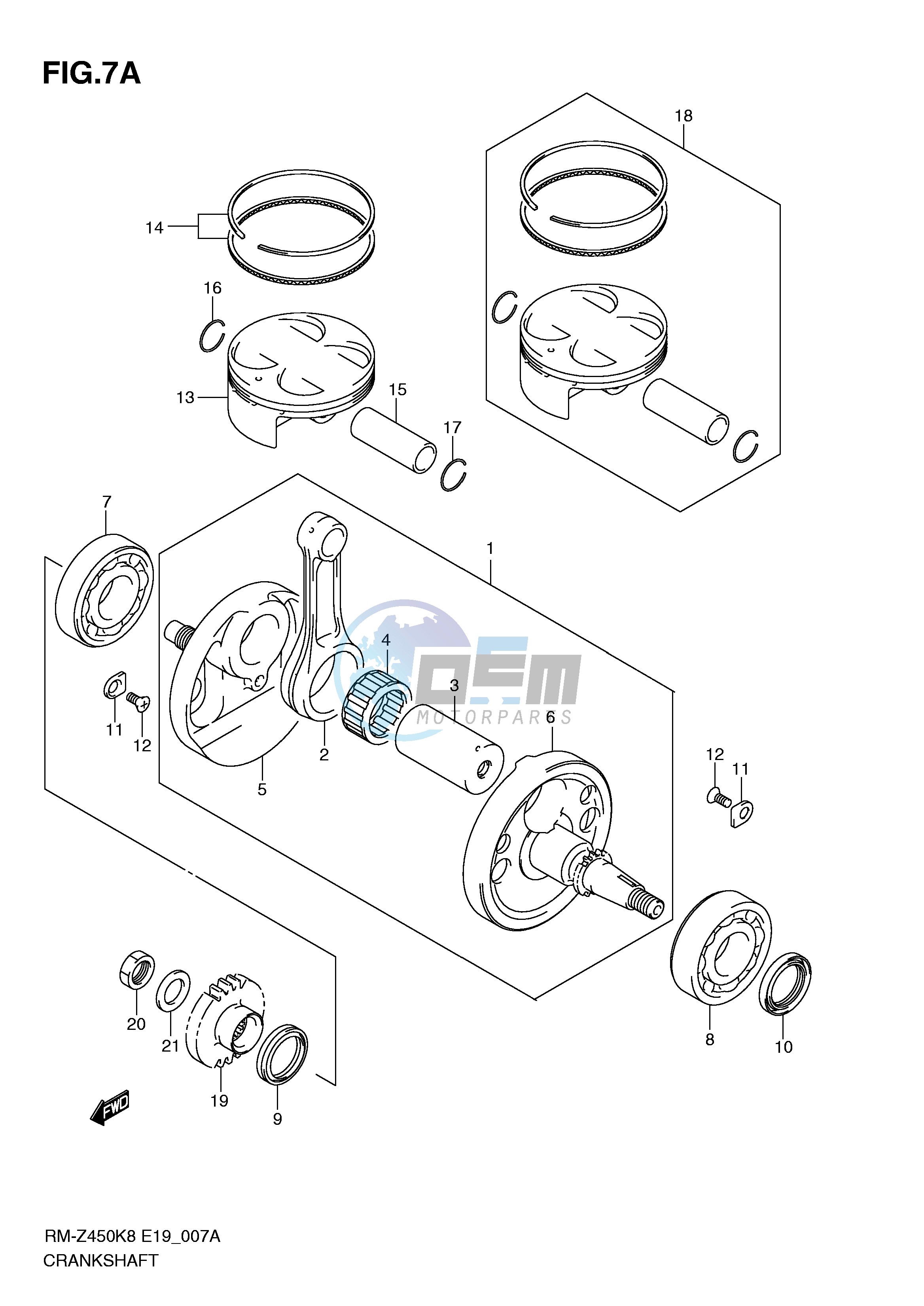 CRANKSHAFT (RM-Z450L1)