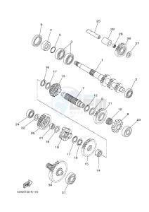 YXR700F YXR7FSPD RHINO 700 SPORTS EDITION (1RBM 1RBN 1RBP) drawing TRANSMISSION