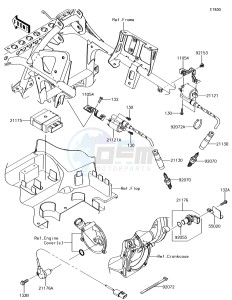 BRUTE FORCE 750 4x4i EPS KVF750HJF EU drawing Ignition System