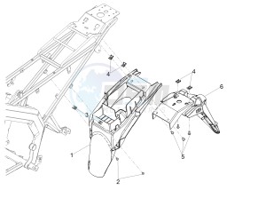 RCR 50 E4 (EMEA) drawing Rear mudguard