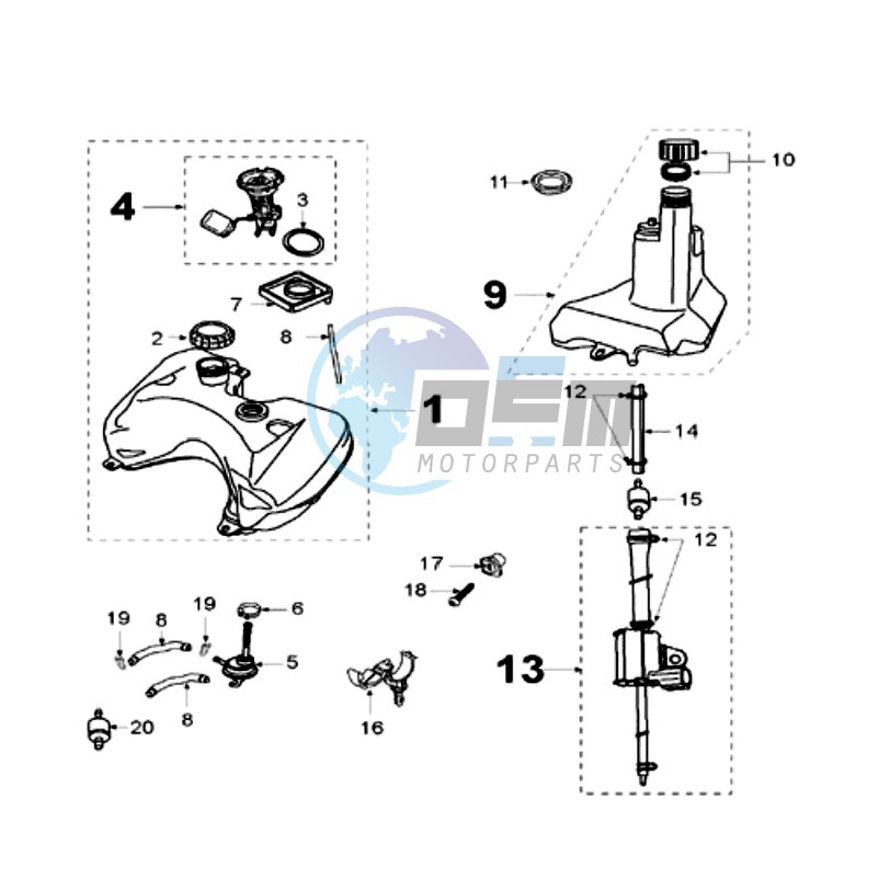 TANK AND FUEL PUMP