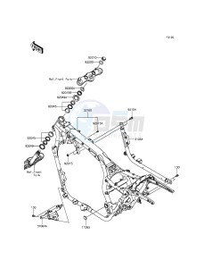 VULCAN 1700 NOMAD ABS VN1700DGF GB XX (EU ME A(FRICA) drawing Frame