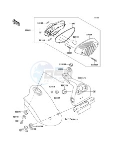 W800 EJ800ADF GB XX (EU ME A(FRICA) drawing Taillight(s)